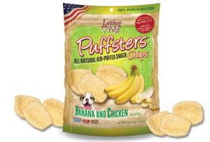 Puffsters Banana and Chicken Chip Treats for Dogs