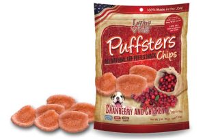 Puffsters Cranberry and Chicken Chips for Dogs